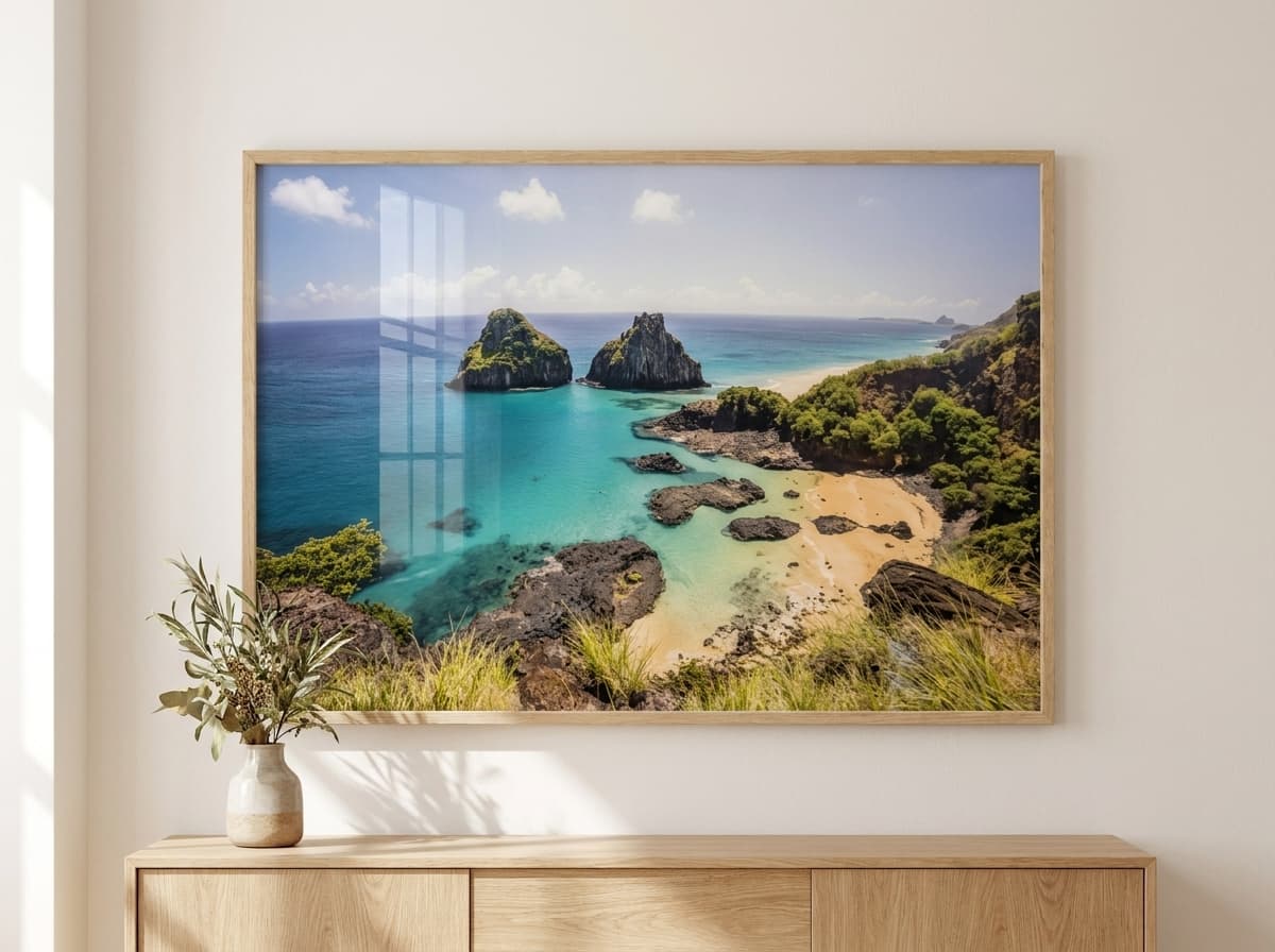Quadro OX Decor com impressão direta em vidro